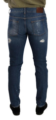 Dolce & Gabbana Blue Wash Cotton Stretch Slim Fit Denim Jeans -   -  Dolce & Gabbana.