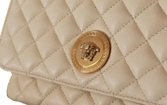 Versace Elegant White Nappa Leather Shoulder Bag -  Luxury Shoulder Bag for Women -  Versace.