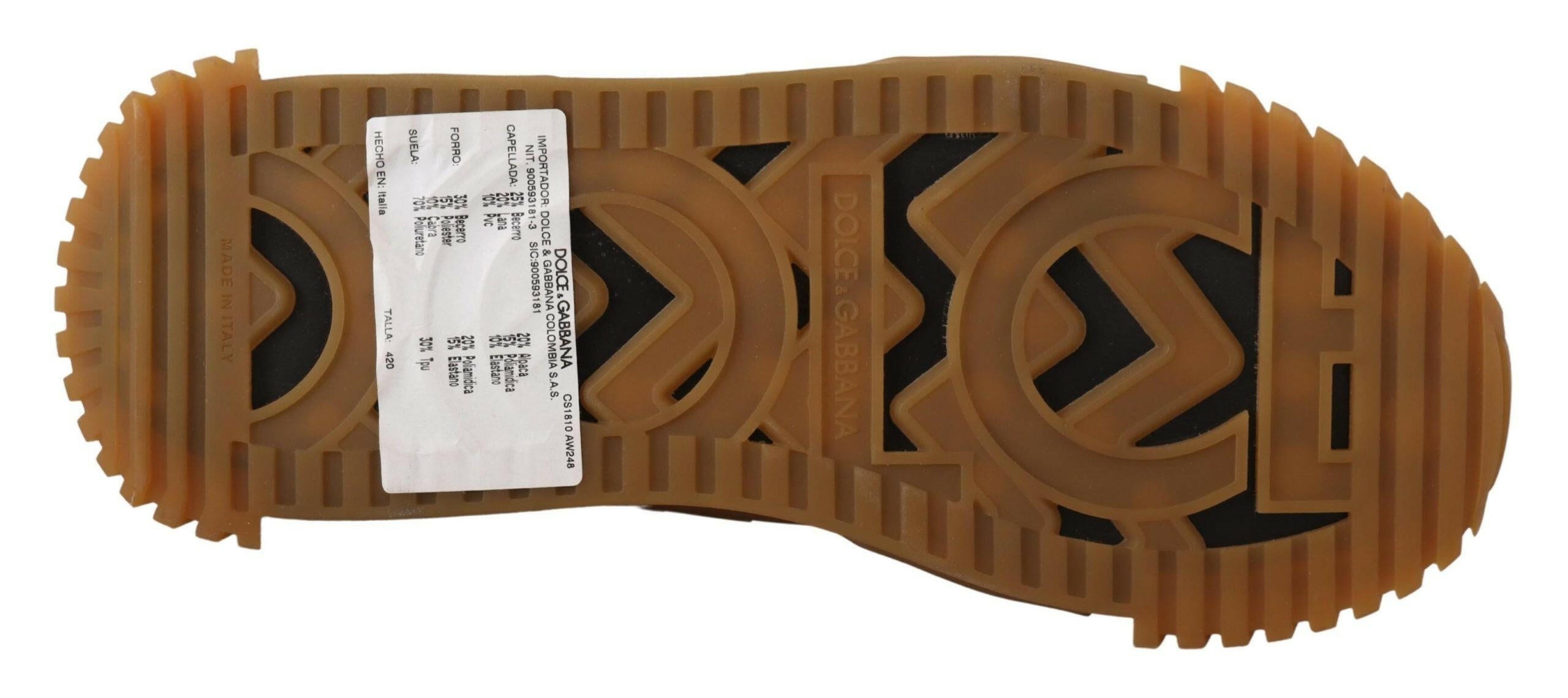 Dolce & Gabbana Black White Fabric Lace Up NS1 Sneakers -   -  Dolce & Gabbana. Dolce & Gabbana Black White Fabric Lace Up NS1 Sneakers -   -  Dolce & Gabbana.