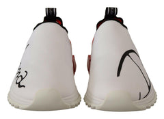 Dolce & Gabbana White Red Sorrento Sandals Sneakers -   -  Dolce & Gabbana.