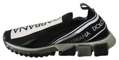 Dolce & Gabbana Black White SORRENTO Sport Stretch Sneakers -   -  Dolce & Gabbana.
