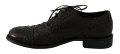 Dolce & Gabbana Brown Leather Wingtip Derby Formal Shoes -   -  Dolce & Gabbana.
