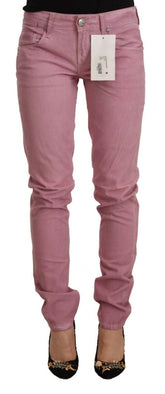 Acht Pink Cotton Slim Fit Women Denim Skinny Jeans -   -  Acht.