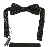 Dolce & Gabbana Black 100% Silk Adjustable Neck Papillon Tie -  Neckties, Men -  Dolce & Gabbana.