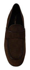 Dolce & Gabbana Shoes Dress Loafers Brown Leather Slip Shoes -   -  Dolce & Gabbana.