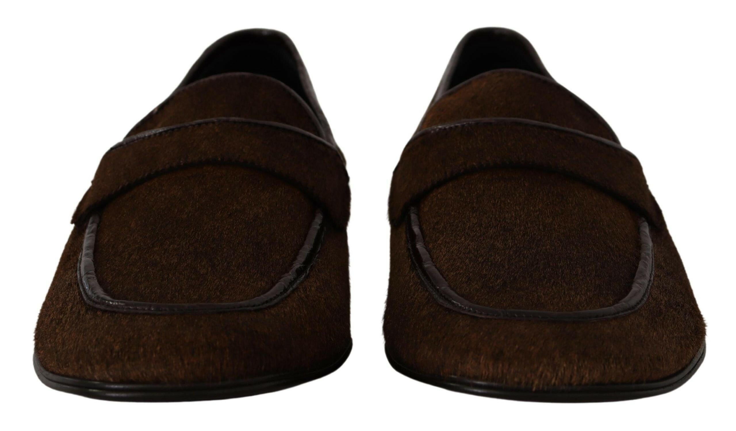 Dolce & Gabbana Shoes Dress Loafers Brown Leather Slip Shoes -   -  Dolce & Gabbana. Dolce & Gabbana Shoes Dress Loafers Brown Leather Slip Shoes -   -  Dolce & Gabbana.