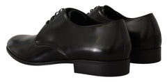 Dolce & Gabbana Black Leather Lace Up Formal Derby Shoes -   -  Dolce & Gabbana.