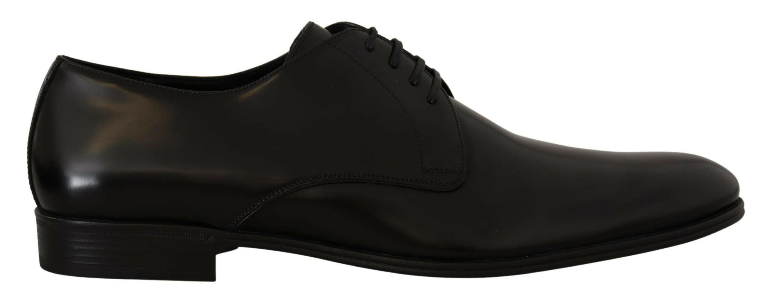 Dolce & Gabbana Black Leather Lace Up Formal Derby Shoes -   -  Dolce & Gabbana.