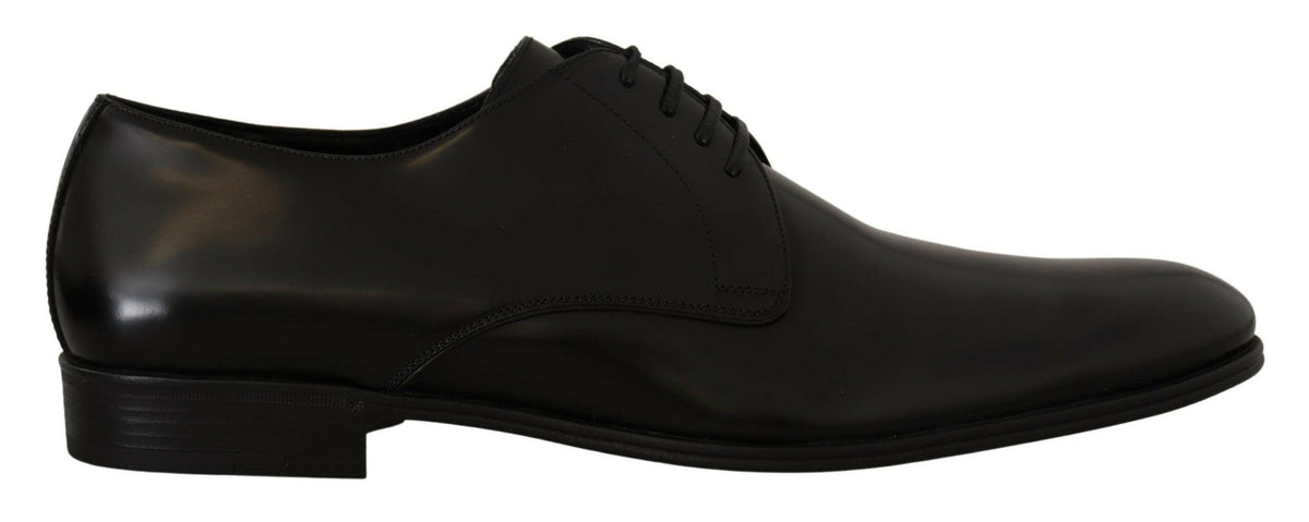 Dolce & Gabbana Black Leather Lace Up Formal Derby Shoes -   -  Dolce & Gabbana.