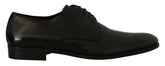 Dolce & Gabbana Black Leather Lace Up Formal Derby Shoes -   -  Dolce & Gabbana.