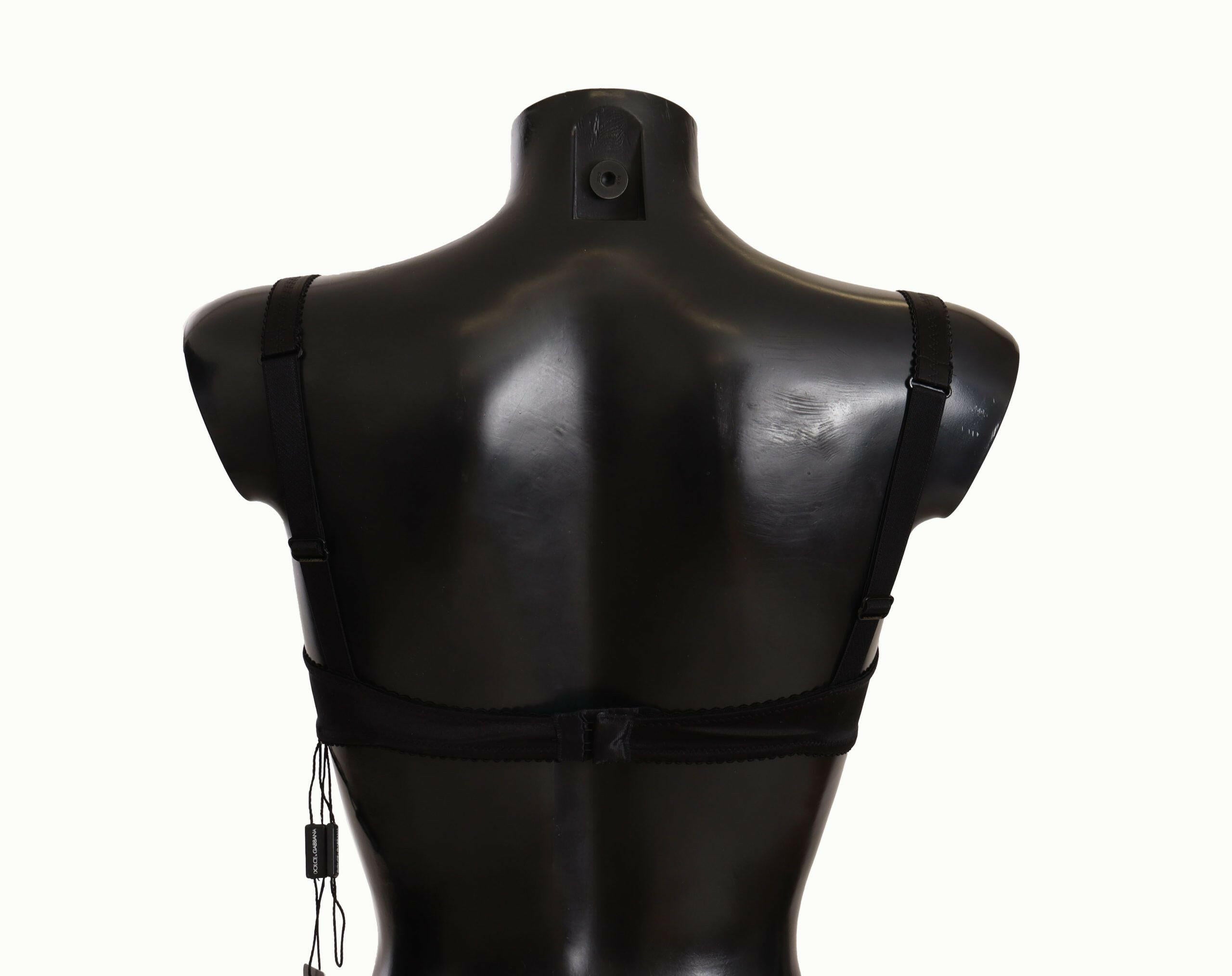 Dolce & Gabbana Black Polka Dot Satin Lace Balconette Bra -   -  Dolce & Gabbana. Dolce & Gabbana Black Polka Dot Satin Lace Balconette Bra -   -  Dolce & Gabbana.