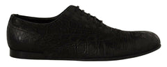 Dolce & Gabbana Black Caiman Leather Mens Oxford Shoes -   -  Dolce & Gabbana.