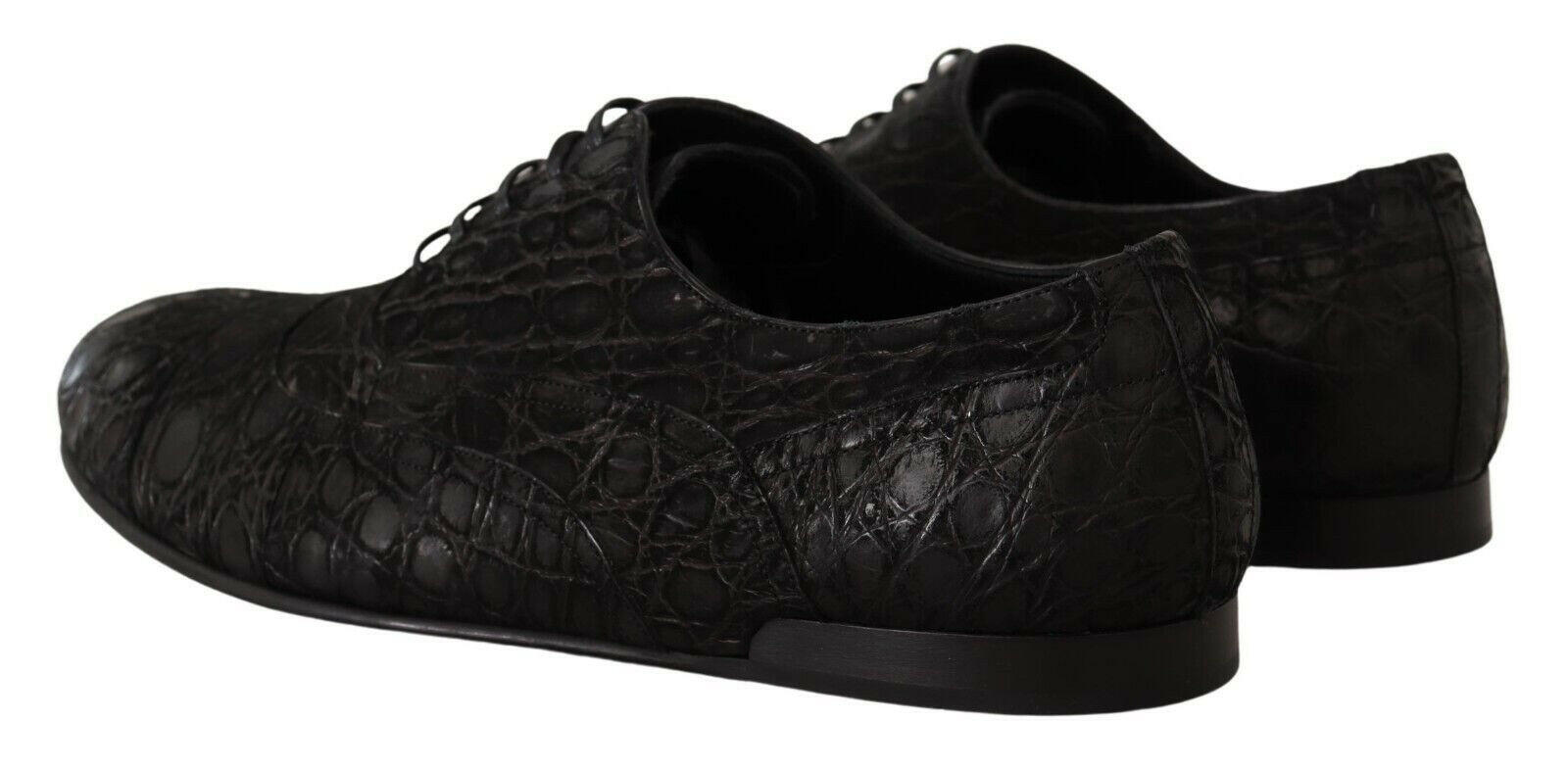 Dolce & Gabbana Black Caiman Leather Mens Oxford Shoes -   -  Dolce & Gabbana. Dolce & Gabbana Black Caiman Leather Mens Oxford Shoes -   -  Dolce & Gabbana.