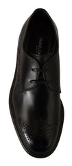 Dolce & Gabbana Black Leather Dress Formal Derby Shoes -   -  Dolce & Gabbana.