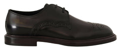 Dolce & Gabbana Black Leather Dress Formal Derby Shoes -   -  Dolce & Gabbana.