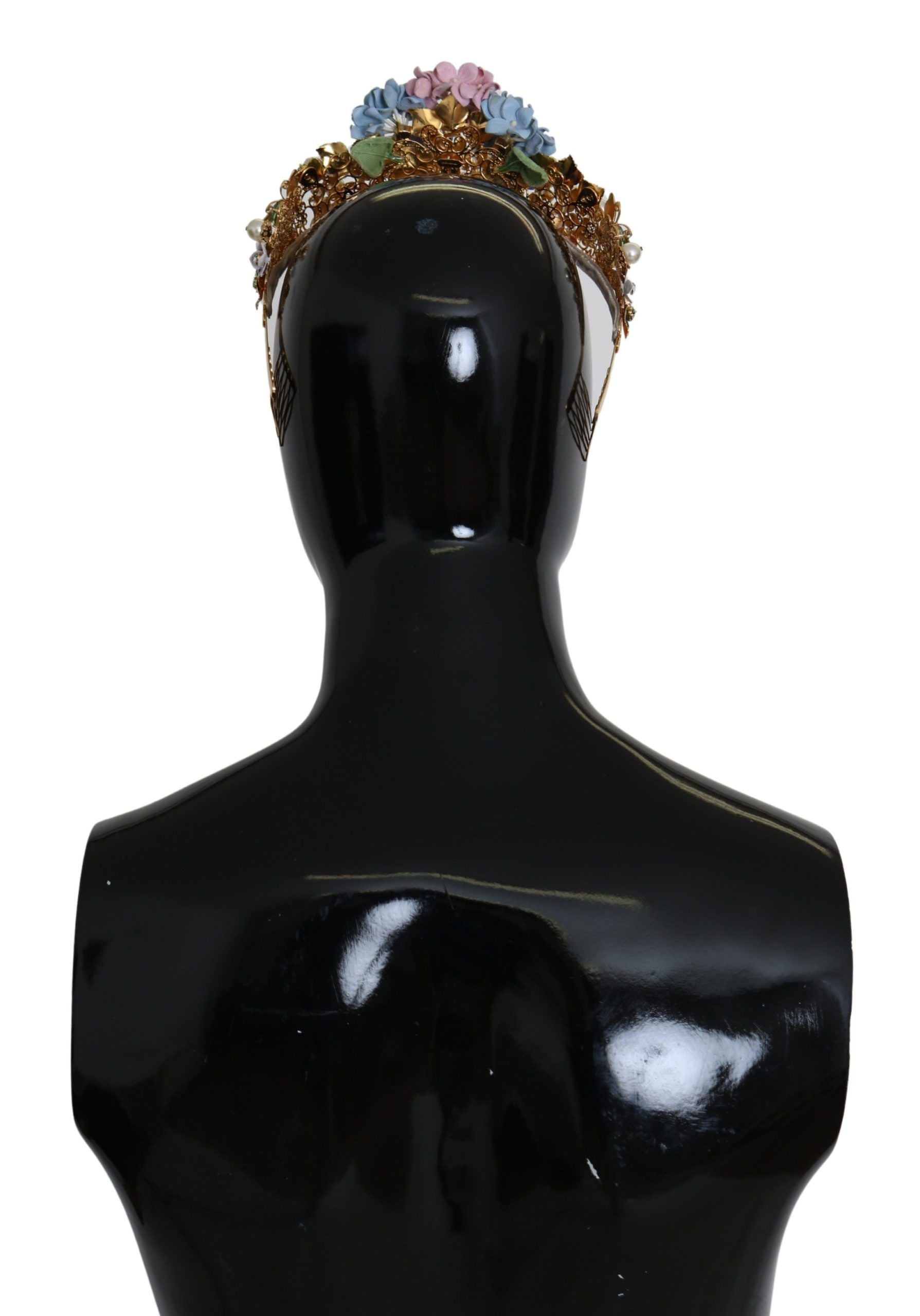 Dolce & Gabbana Gold Crystal Purple Hortensia Headband Crown Diadem -   -  Dolce & Gabbana. Dolce & Gabbana Gold Crystal Purple Hortensia Headband Crown Diadem -   -  Dolce & Gabbana.