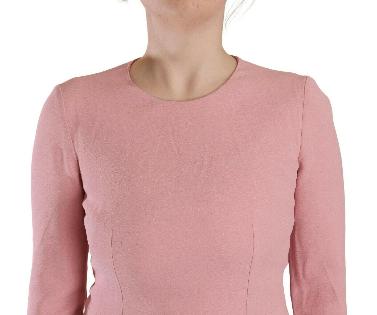 Dolce & Gabbana Pink 3/4 Sleeves Viscose Blend A-line Dress -   -  Dolce & Gabbana. Dolce & Gabbana Pink 3/4 Sleeves Viscose Blend A-line Dress -   -  Dolce & Gabbana.