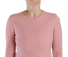 Dolce & Gabbana Pink 3/4 Sleeves Viscose Blend A-line Dress -   -  Dolce & Gabbana.