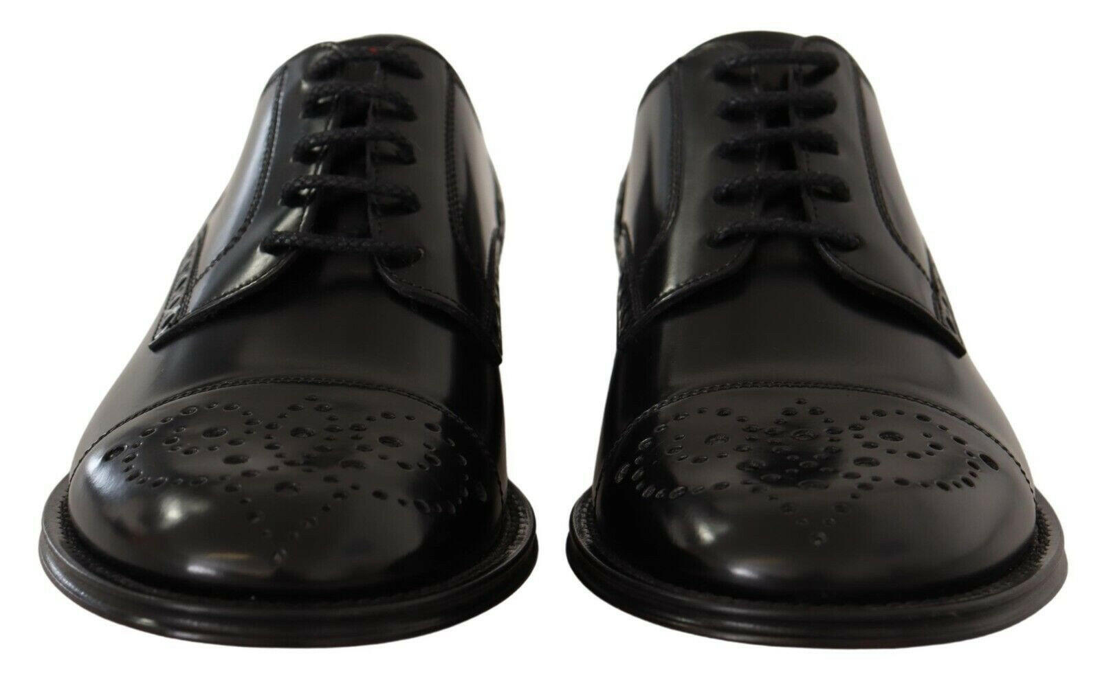 Dolce & Gabbana Black Leather Wingtip Mens Formal Derby Shoes -   -  Dolce & Gabbana. Dolce & Gabbana Black Leather Wingtip Mens Formal Derby Shoes -   -  Dolce & Gabbana.