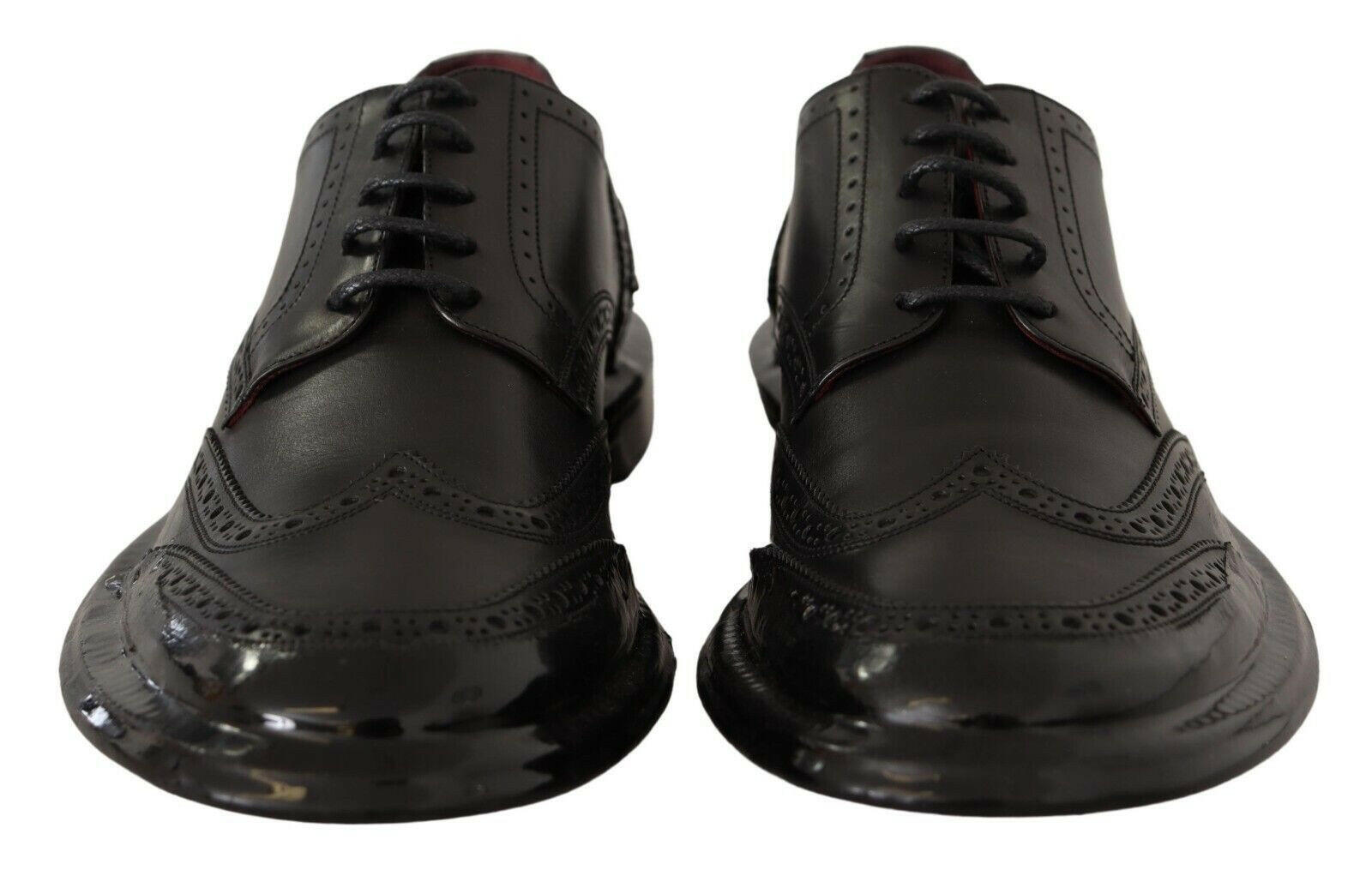 Dolce & Gabbana Black Leather Oxford Wingtip Formal Derby Shoes -   -  Dolce & Gabbana. Dolce & Gabbana Black Leather Oxford Wingtip Formal Derby Shoes -   -  Dolce & Gabbana.