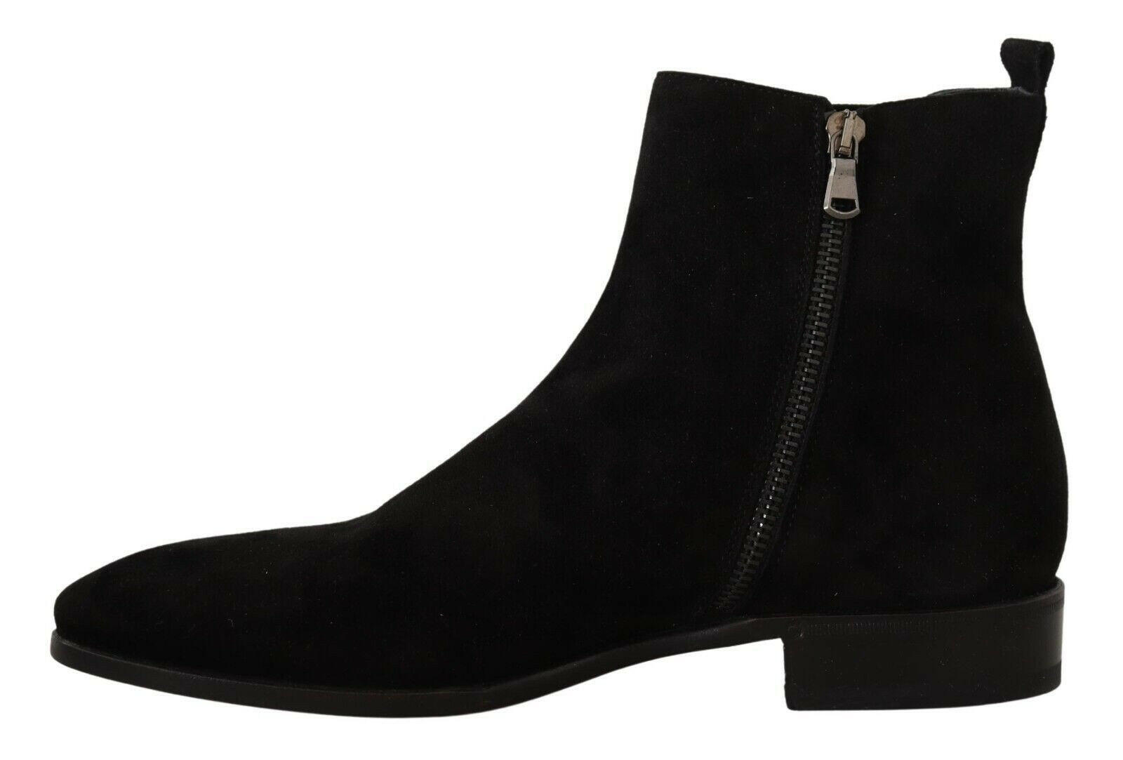 Dolce & Gabbana Black Suede Leather Chelsea Mens Boots Shoes -   -  Dolce & Gabbana. Dolce & Gabbana Black Suede Leather Chelsea Mens Boots Shoes -   -  Dolce & Gabbana.