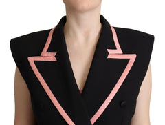 Dolce & Gabbana Black Wool Blend Sleeveless Jumpsuit Dress -   -  Dolce & Gabbana.