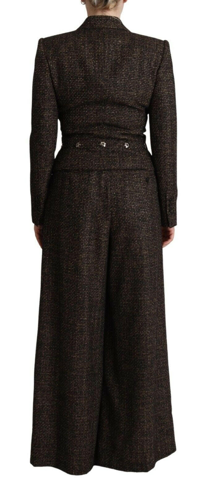 Dolce & Gabbana Dark Brown Wool Single Breasted 2 Pc Jacket Pants -   -  Dolce & Gabbana. Dolce & Gabbana Dark Brown Wool Single Breasted 2 Pc Jacket Pants -   -  Dolce & Gabbana.