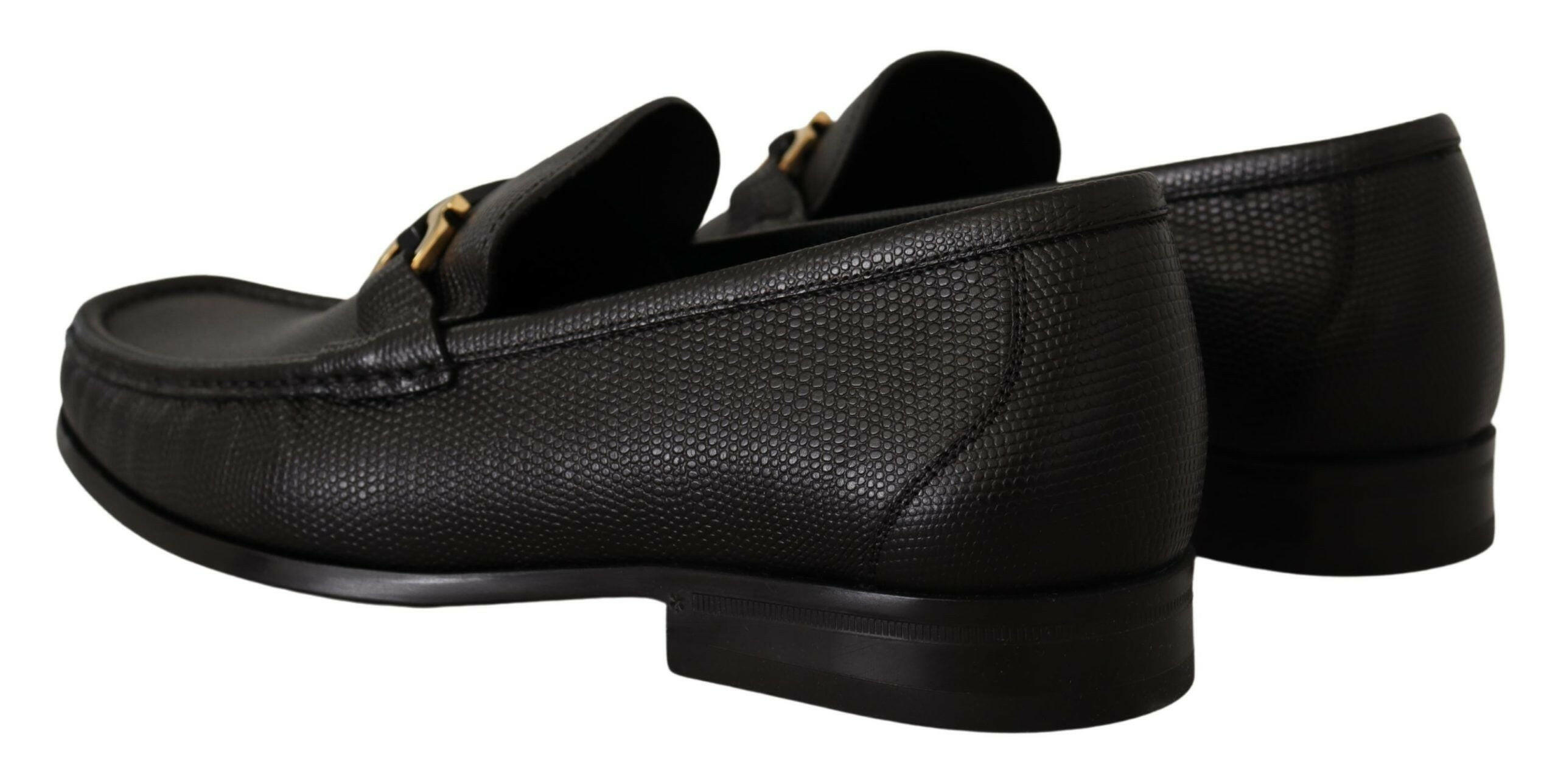 Salvatore Ferragamo Elegant Black Calf Leather Loafers -   -  Salvatore Ferragamo. Salvatore Ferragamo Elegant Black Calf Leather Loafers -   -  Salvatore Ferragamo.