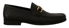Salvatore Ferragamo Elegant Black Calf Leather Loafers -   -  Salvatore Ferragamo.