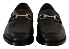 Salvatore Ferragamo Suave Black Leather Gancio Bit Loafers -   -  Salvatore Ferragamo.