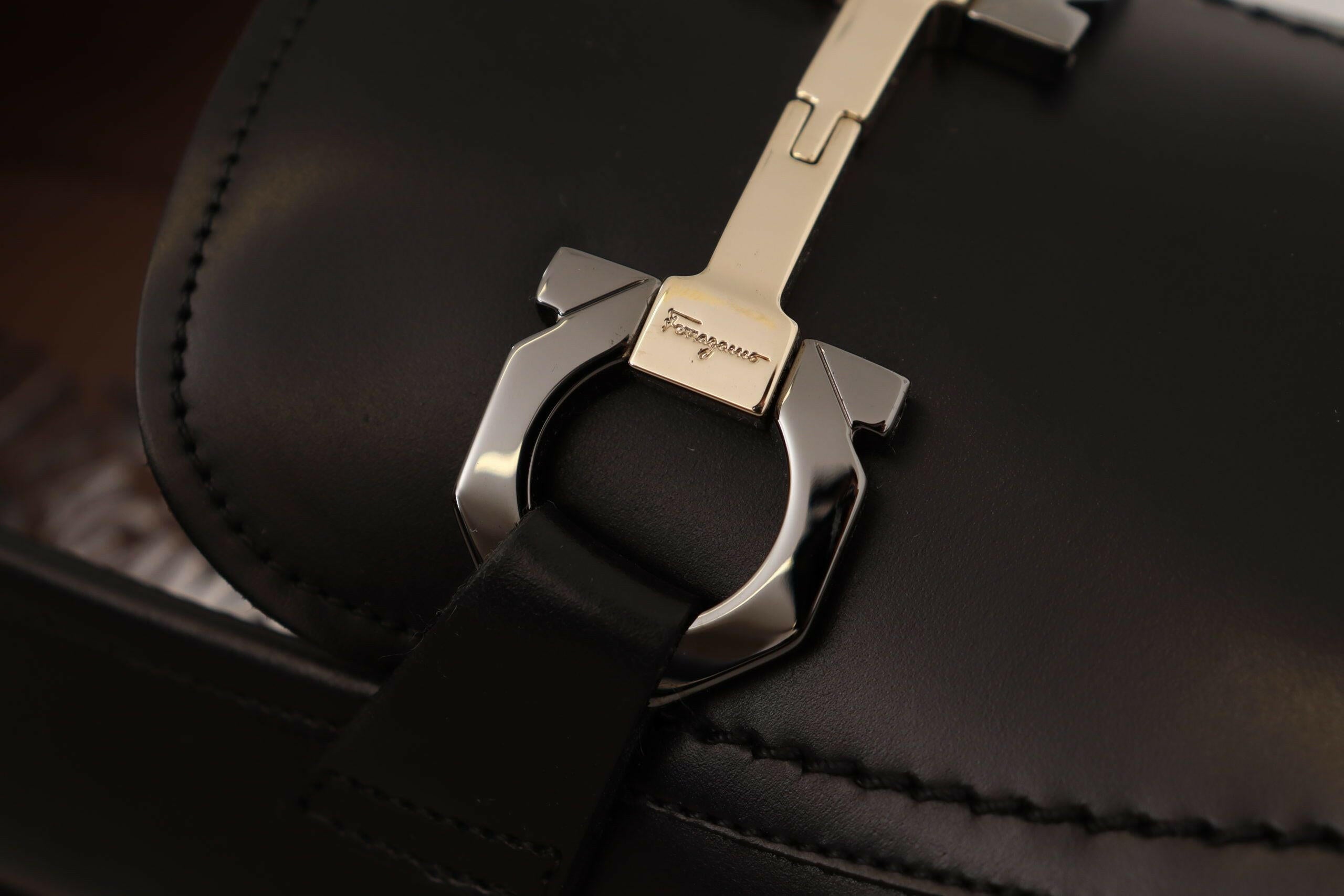 Salvatore Ferragamo Suave Black Leather Gancio Bit Loafers -   -  Salvatore Ferragamo. Salvatore Ferragamo Suave Black Leather Gancio Bit Loafers -   -  Salvatore Ferragamo.