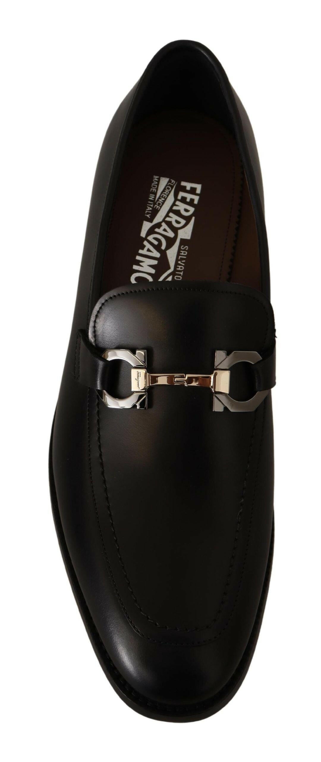 Salvatore Ferragamo Suave Black Leather Gancio Bit Loafers -   -  Salvatore Ferragamo. Salvatore Ferragamo Suave Black Leather Gancio Bit Loafers -   -  Salvatore Ferragamo.