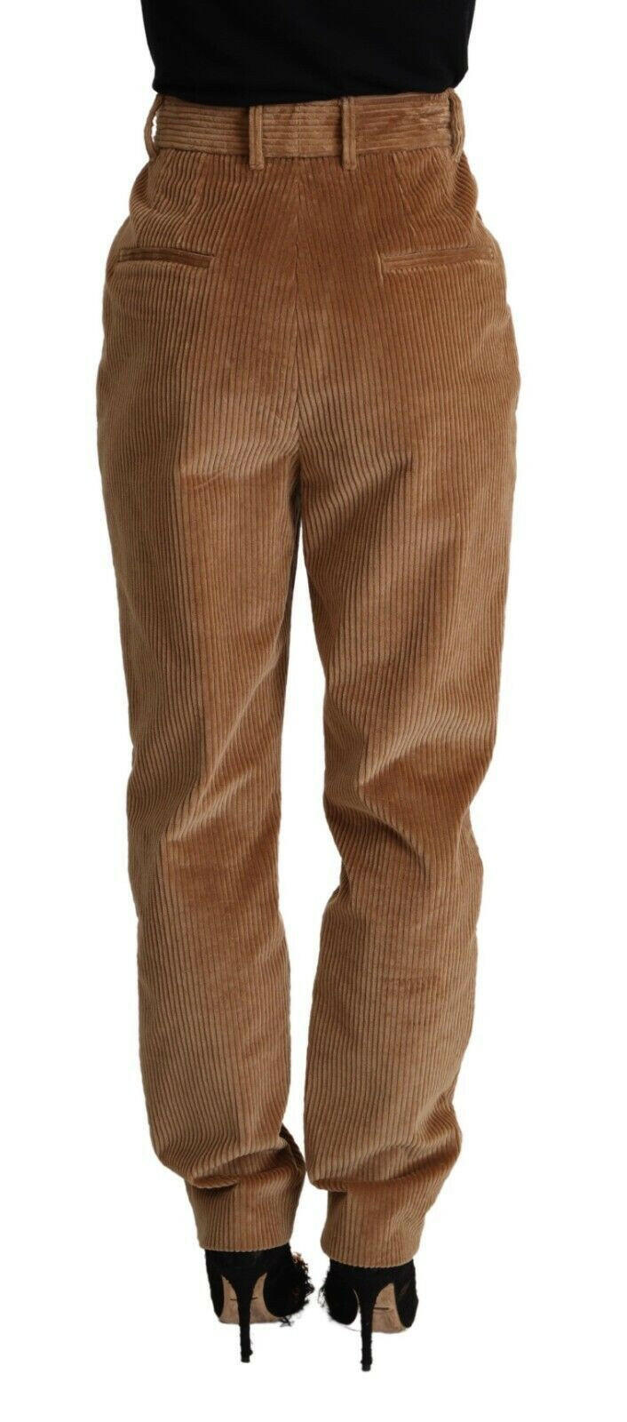 Dolce & Gabbana Brown Cotton Corduroy High Waist Skinny Pants -   -  Dolce & Gabbana. Dolce & Gabbana Brown Cotton Corduroy High Waist Skinny Pants -   -  Dolce & Gabbana.