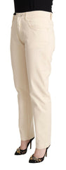Dolce & Gabbana White Cotton Skinny Denim Women Jeans Pants -   -  Dolce & Gabbana.