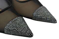 Jimmy Choo Elegant Black Mesh Crystal Pumps -   -  Jimmy Choo.