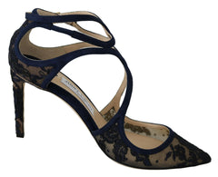 Jimmy Choo Navy Lancer Leather Pumps Elegance Unleashed -   -  Jimmy Choo.