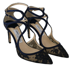 Jimmy Choo Navy Lancer Leather Pumps Elegance Unleashed -   -  Jimmy Choo.
