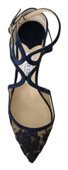 Jimmy Choo Navy Lancer Leather Pumps Elegance Unleashed -   -  Jimmy Choo.