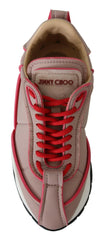 Jimmy Choo Ballet Pink Chic Padded Sneakers -   -  Jimmy Choo.