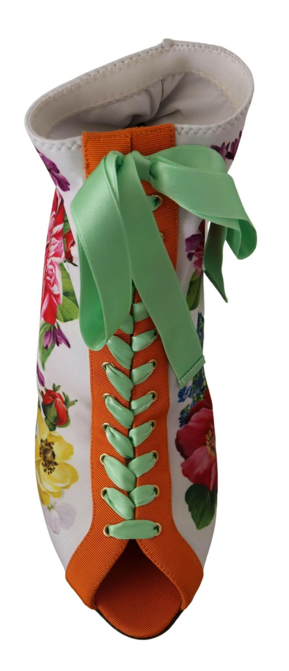 Dolce & Gabbana White Jersey Stretch Boots Open Toes Heels Shoes -   -  Dolce & Gabbana. Dolce & Gabbana White Jersey Stretch Boots Open Toes Heels Shoes -   -  Dolce & Gabbana.