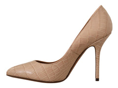 Dolce & Gabbana Beige Leather Bellucci Heels Pumps Shoes -   -  Dolce & Gabbana.