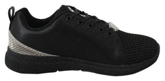 Plein Sport Exquisite Black Runner Gisella Sports Sneakers -   -  Plein Sport.