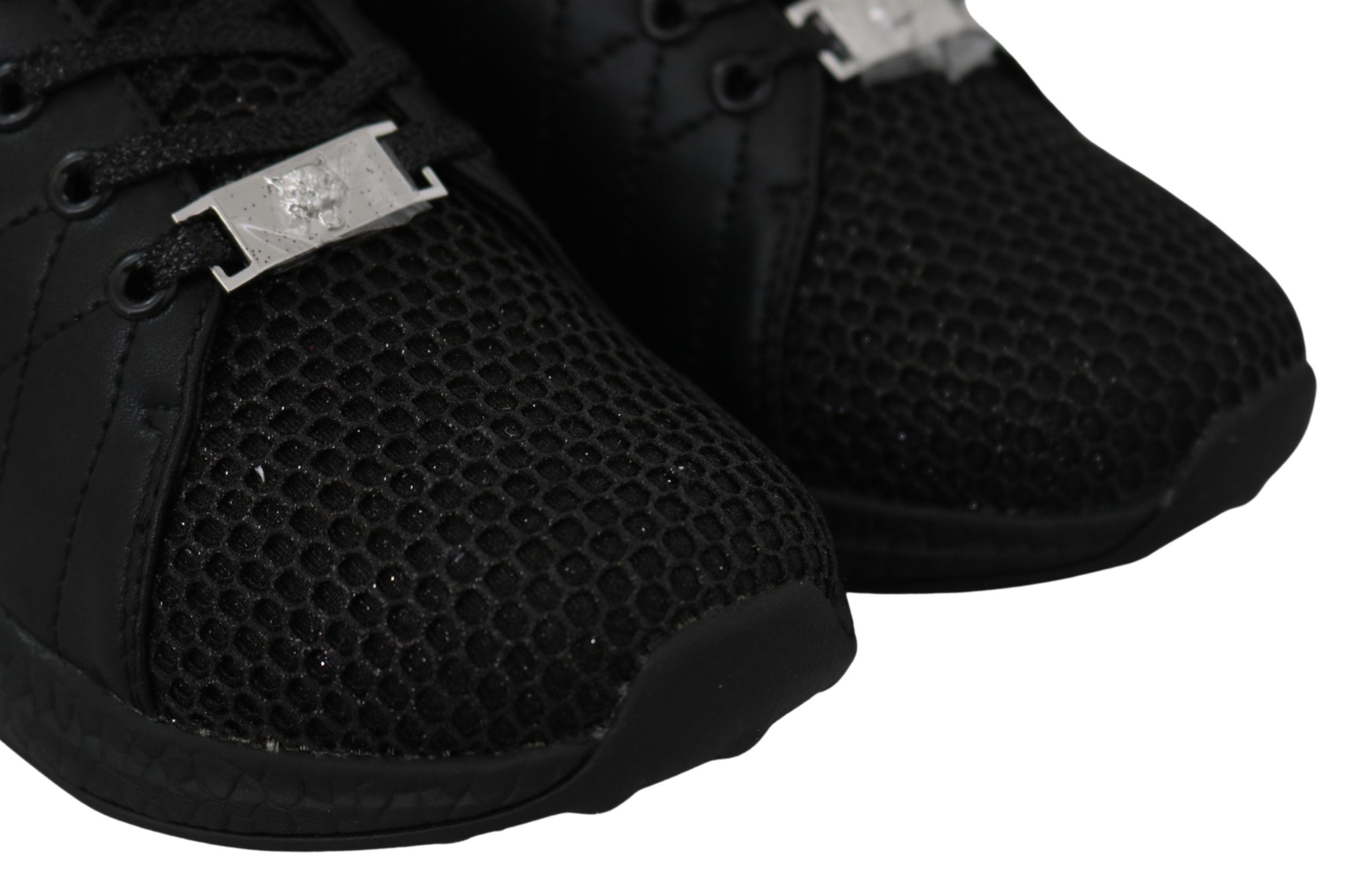 Plein Sport Exquisite Black Runner Gisella Sports Sneakers -   -  Plein Sport. Plein Sport Exquisite Black Runner Gisella Sports Sneakers -   -  Plein Sport.