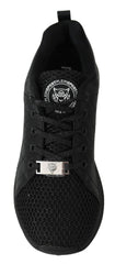 Plein Sport Exquisite Black Runner Gisella Sports Sneakers -   -  Plein Sport.