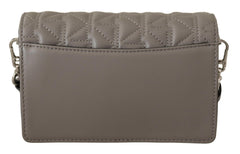Karl Lagerfeld Elegant Grey Leather Crossbody Bag -  Luxury Cross Body Bag for Women -  Karl Lagerfeld.