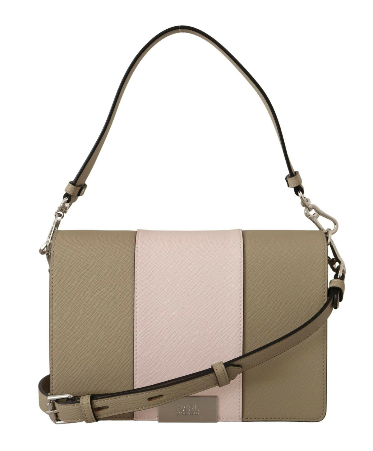 Karl Lagerfeld Chic Sage Shoulder Bag with Dual Straps -  Luxury Shoulder Bag for Women -  Karl Lagerfeld.