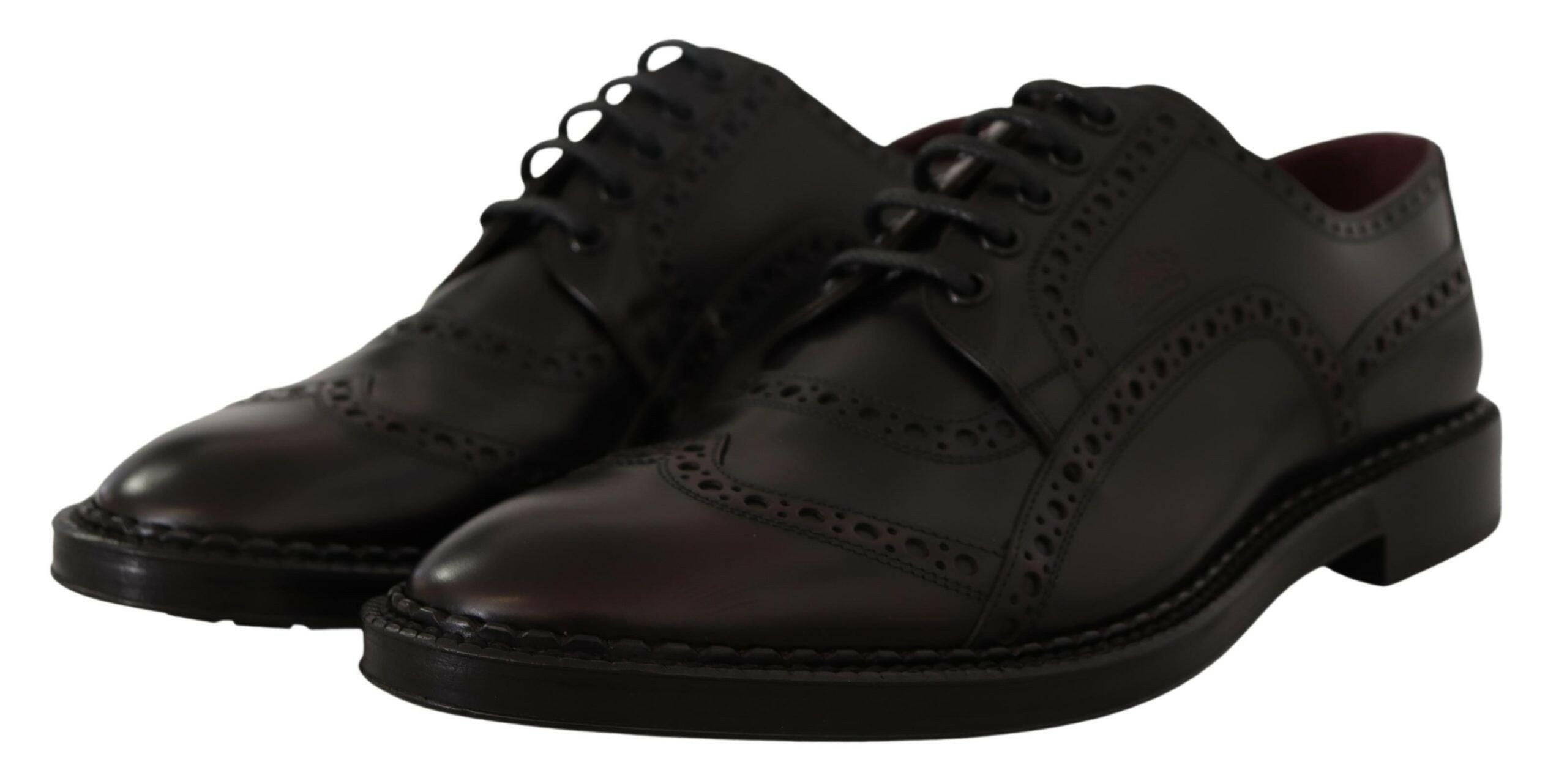 Dolce & Gabbana Purple Leather Oxford Wingtip Formal Shoes -   -  Dolce & Gabbana. Dolce & Gabbana Purple Leather Oxford Wingtip Formal Shoes -   -  Dolce & Gabbana.