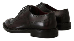 Dolce & Gabbana Purple Leather Oxford Wingtip Formal Shoes -   -  Dolce & Gabbana.
