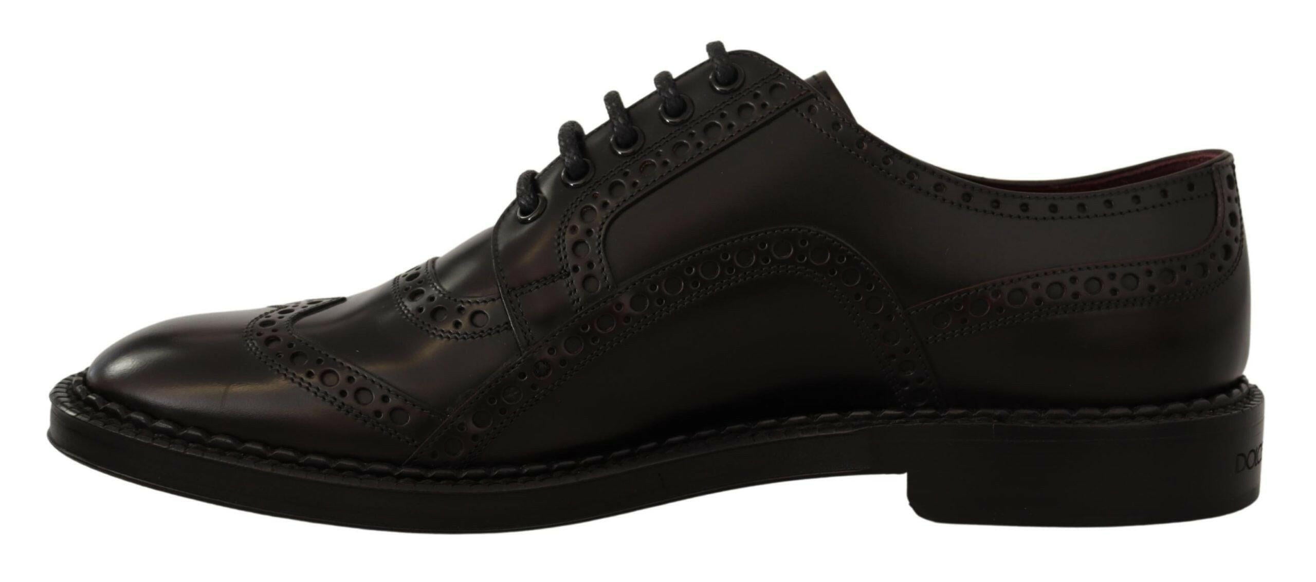 Dolce & Gabbana Purple Leather Oxford Wingtip Formal Shoes -   -  Dolce & Gabbana. Dolce & Gabbana Purple Leather Oxford Wingtip Formal Shoes -   -  Dolce & Gabbana.
