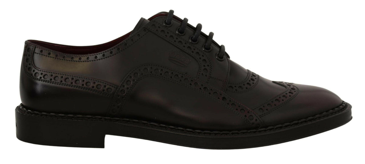Dolce & Gabbana Purple Leather Oxford Wingtip Formal Shoes -   -  Dolce & Gabbana.